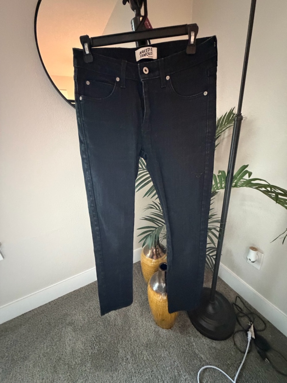 Naked and Famous black denim